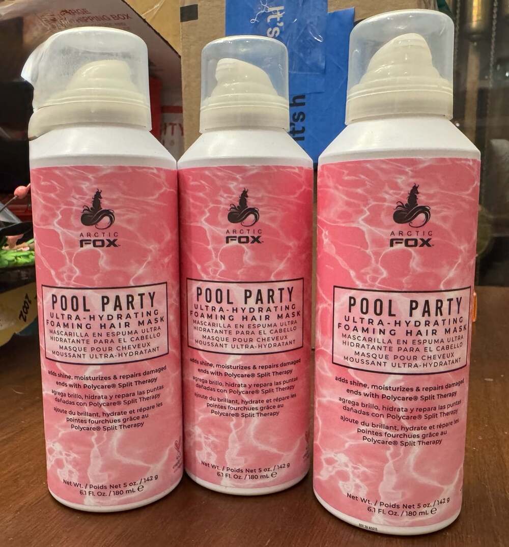 Arctic Fox Pool Party Ultra-Hydrating Foaming Hair Mask (3-Pack)
